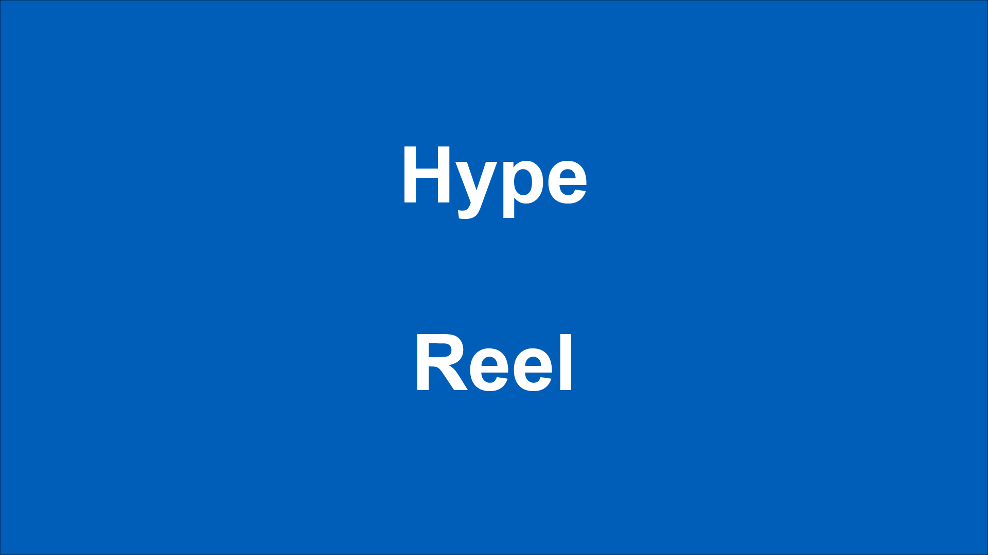 Demo reel poster